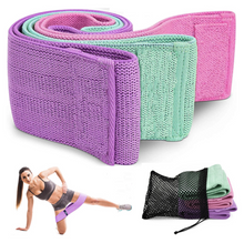 Lataa kuva Galleria-katseluun, Vastuskuminauhasetti leveä tekstiilipäällysteinen